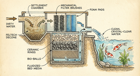 Koi pond filter types and sizing guide