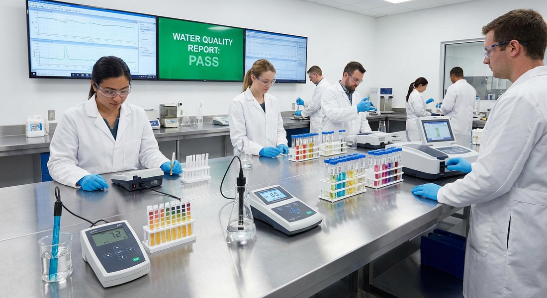 Pond water quality testing and diagnosis guide