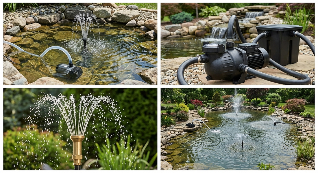 Pond pump selection guide with sizing chart
