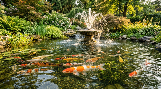 Pond Fountain for Fish Ponds — Aeration Benefits for Fish Health