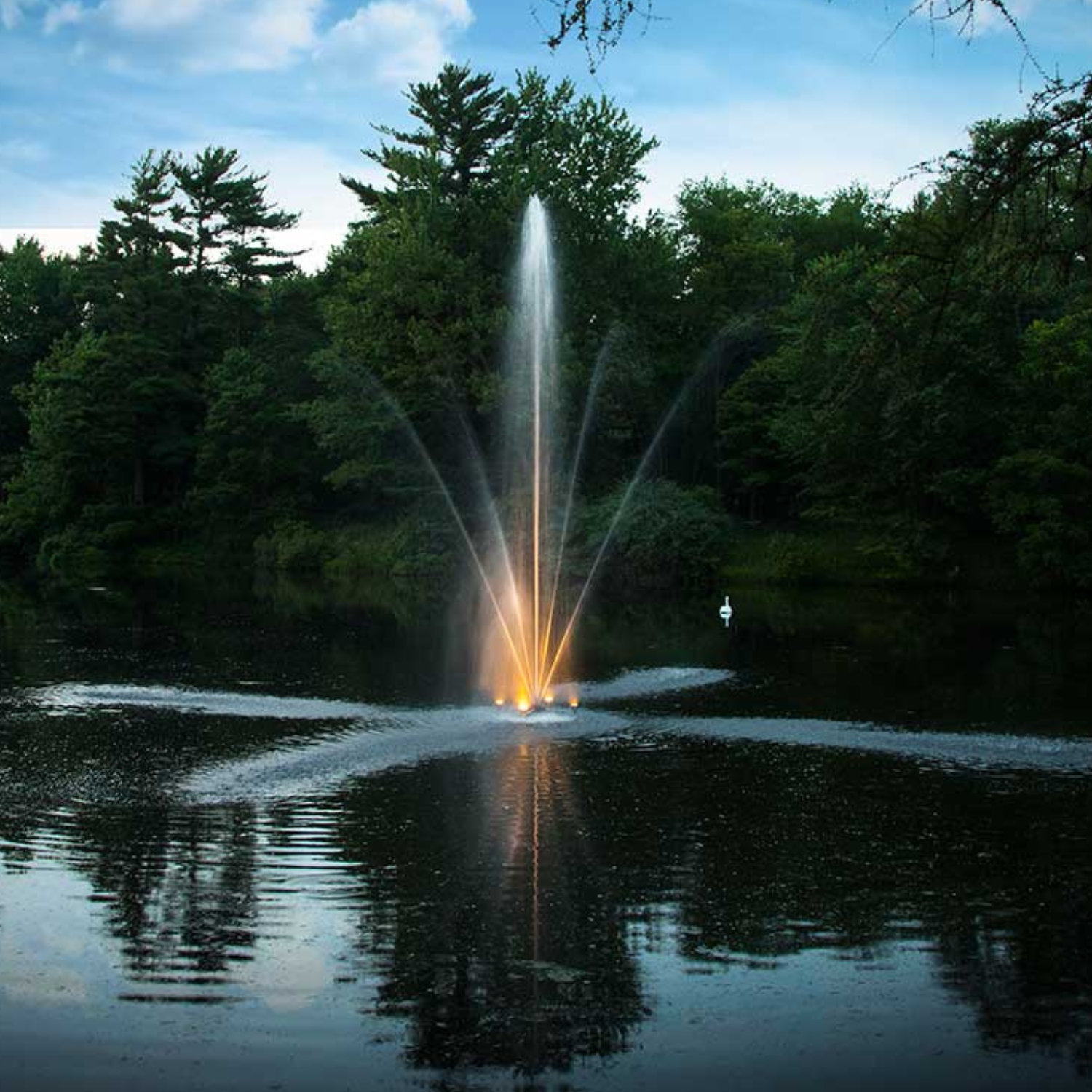 Scott Aerator Night Glo LED Residential Fountain Lights - Living Water Aeration