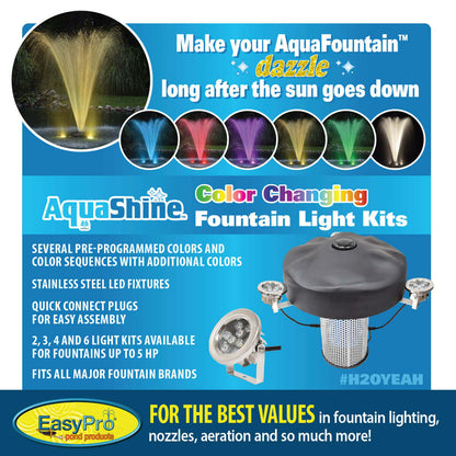 Easypro 1/2 HP Aqua Fountain - Living Water Aeration