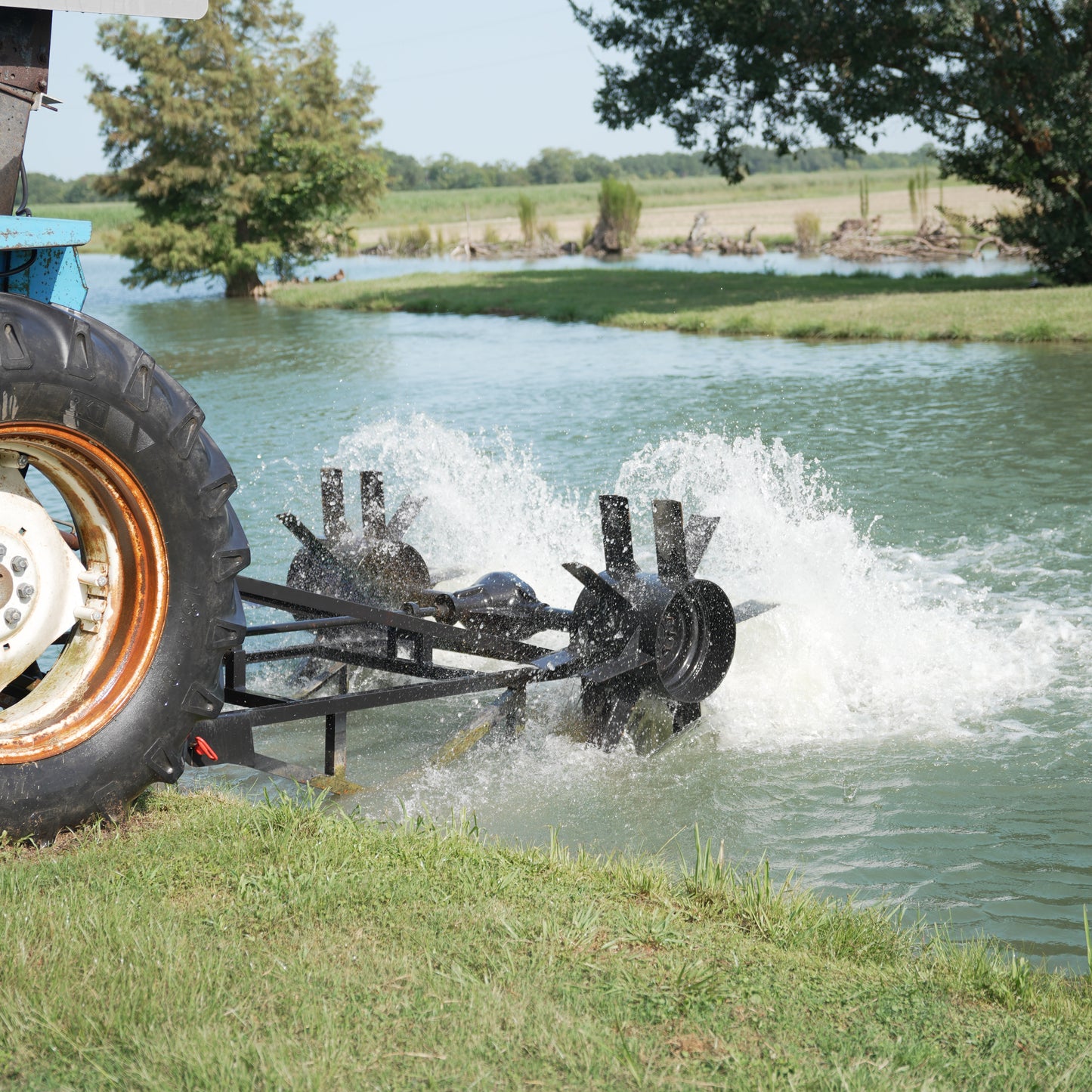 Bayou Blade Aerator — Tractor-Mounted PTO Paddlewheel Aeration System