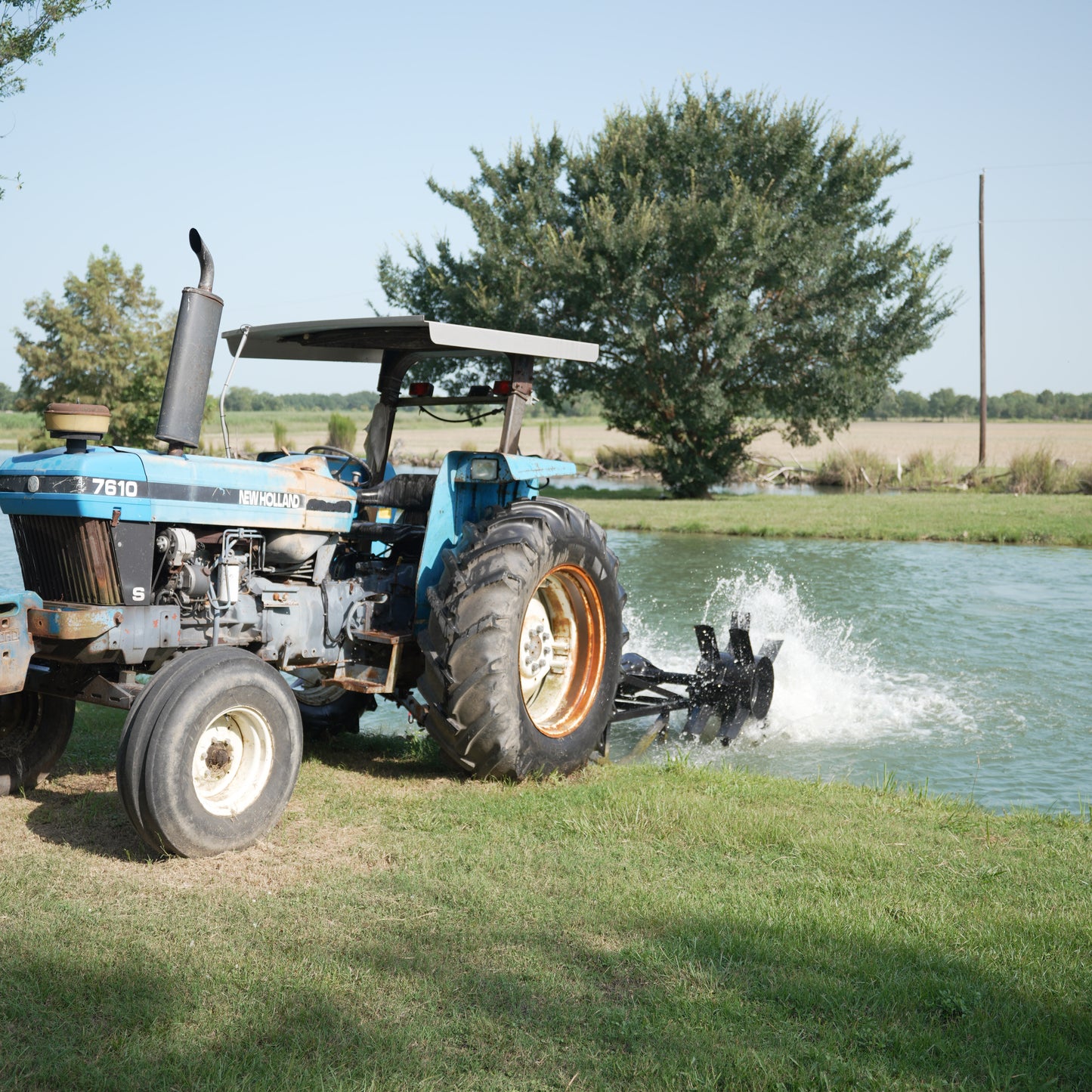 Bayou Blade Aerator — Tractor-Mounted PTO Paddlewheel Aeration System