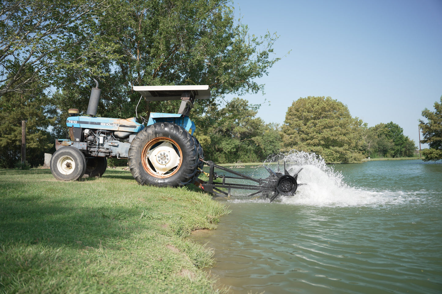 Bayou Blade Aerator — Tractor-Mounted PTO Paddlewheel Aeration System