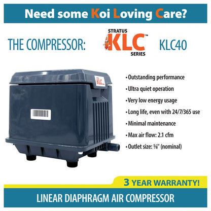 KLC Koi Pond Aerators - 2000 to 15000 gallon ponds
