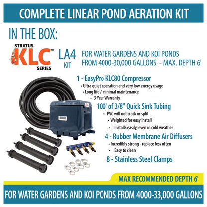KLC Koi Pond Aerators - 4000 to 30000 gallon ponds