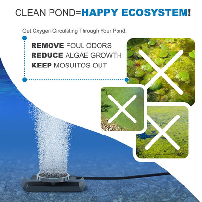 Solaer Solar Powered Pond Aerator - Up to 1 acre - Living Water Aeration