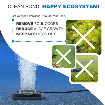 Deluxe Outdoor Water Solutions 3 Legged Windmill Pond Aerator Kit - Living Water Aeration