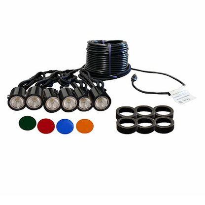 LED - 6 Light Kit (Light Kit Only) Kasco 6 LED Light Fountain Lighting Kit - Living Water Aeration