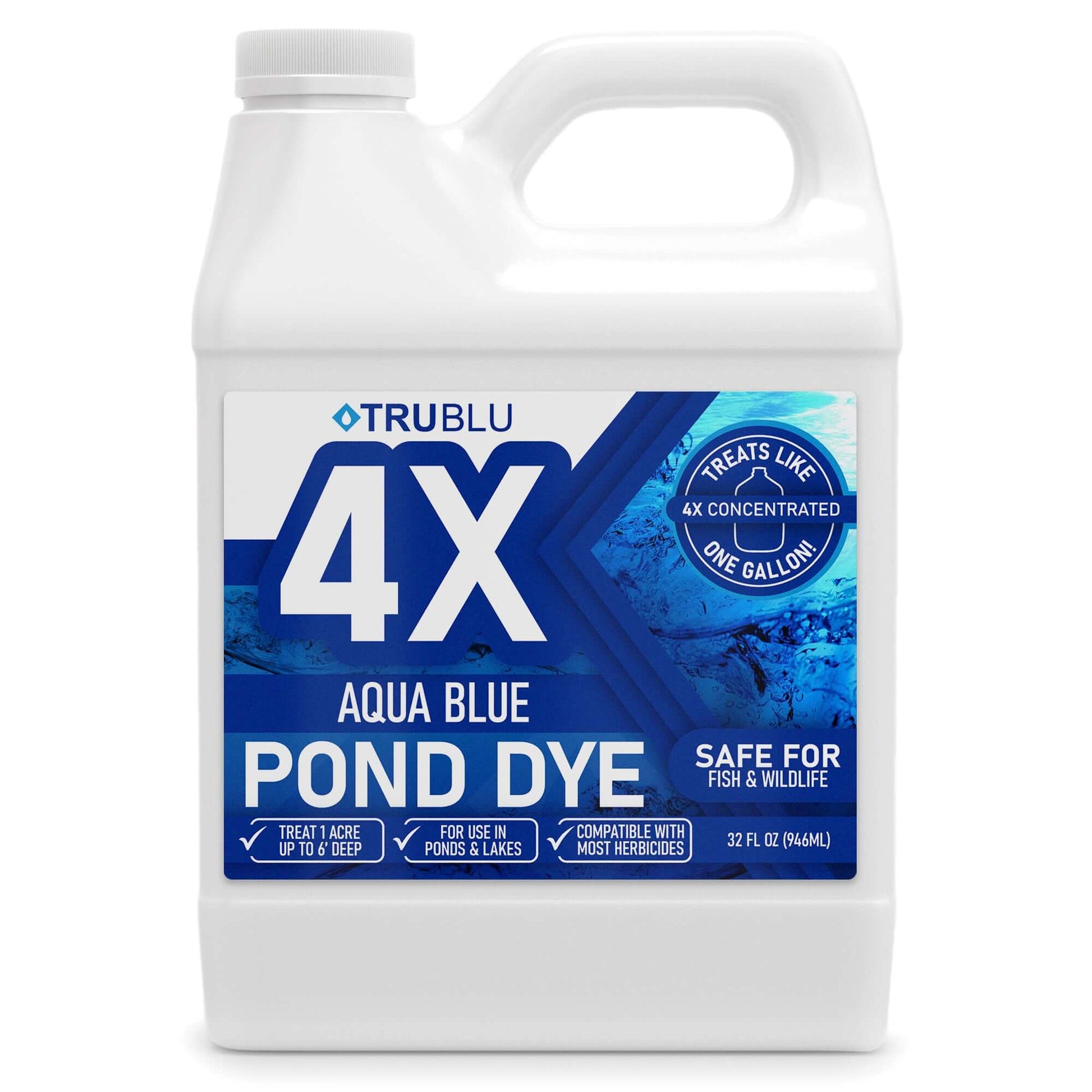 vibrant herbicide TruBlu Concentrated Aqua Blue Pond Dye