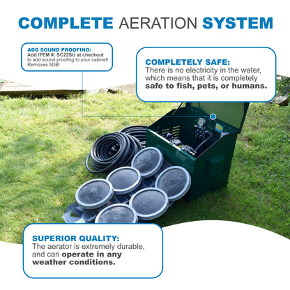 AirPro Deluxe Pond Aerator Kit - up to 3 Acre Ponds
