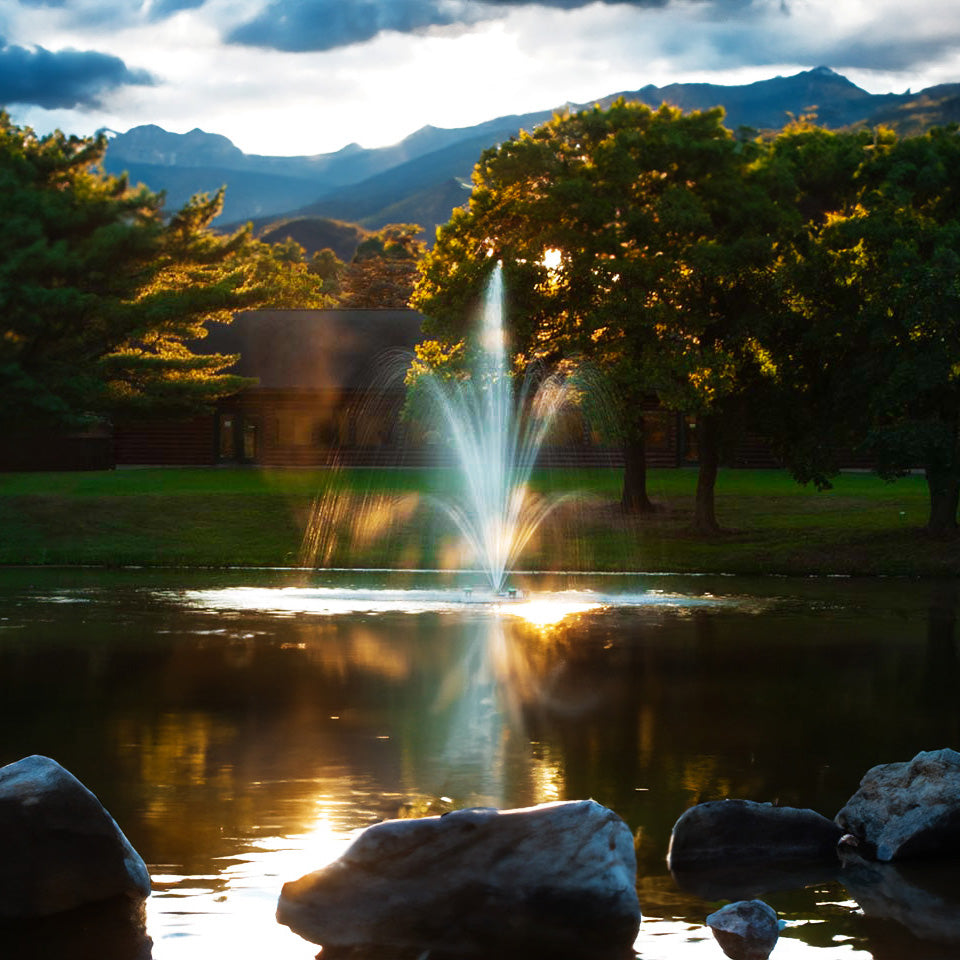 Scott Aerator The Amherst Pond Fountain - Living Water Aeration