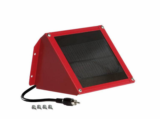 solar charger for Sweeney feeders red solar panel charger with mounting hardware and power cable