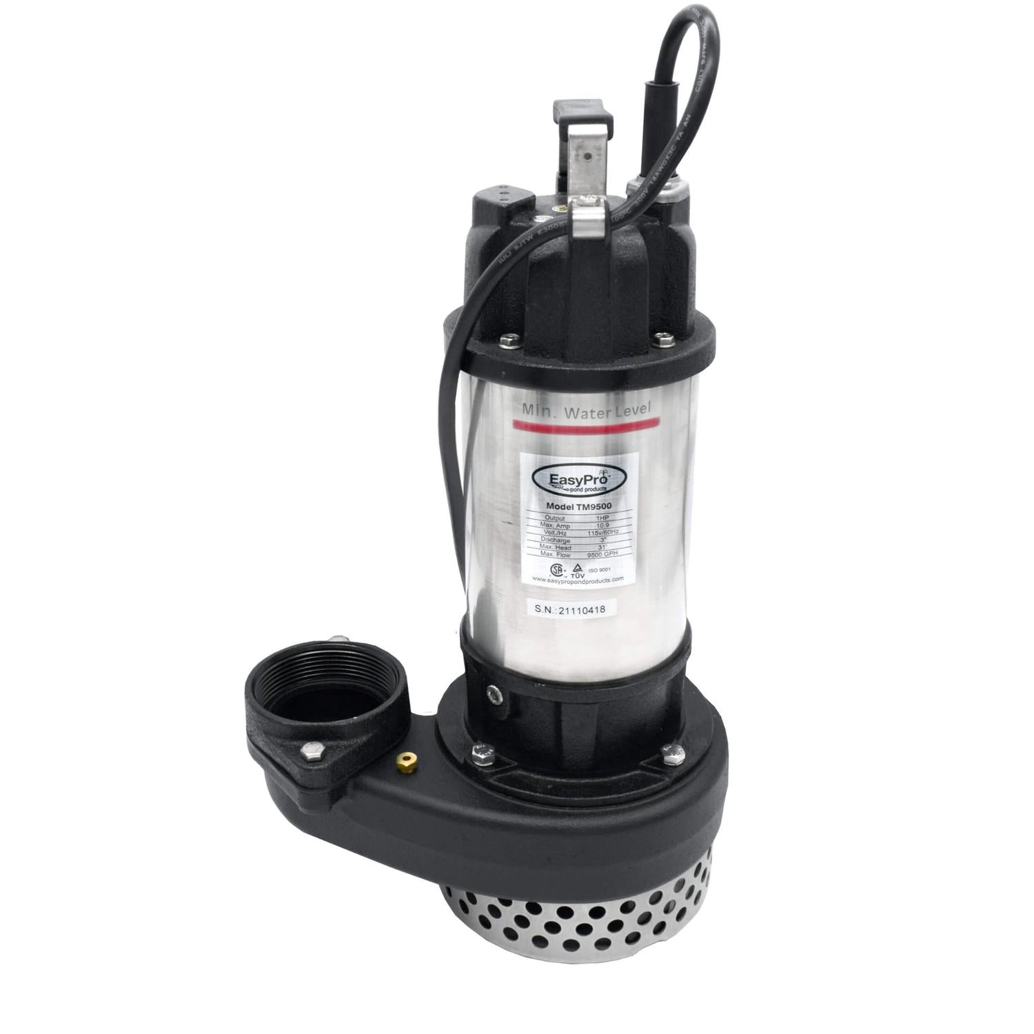 Easypro TM Series High Volume Stainless Steel Submersible Pond & Waterfall Pump - Living Water Aeration
