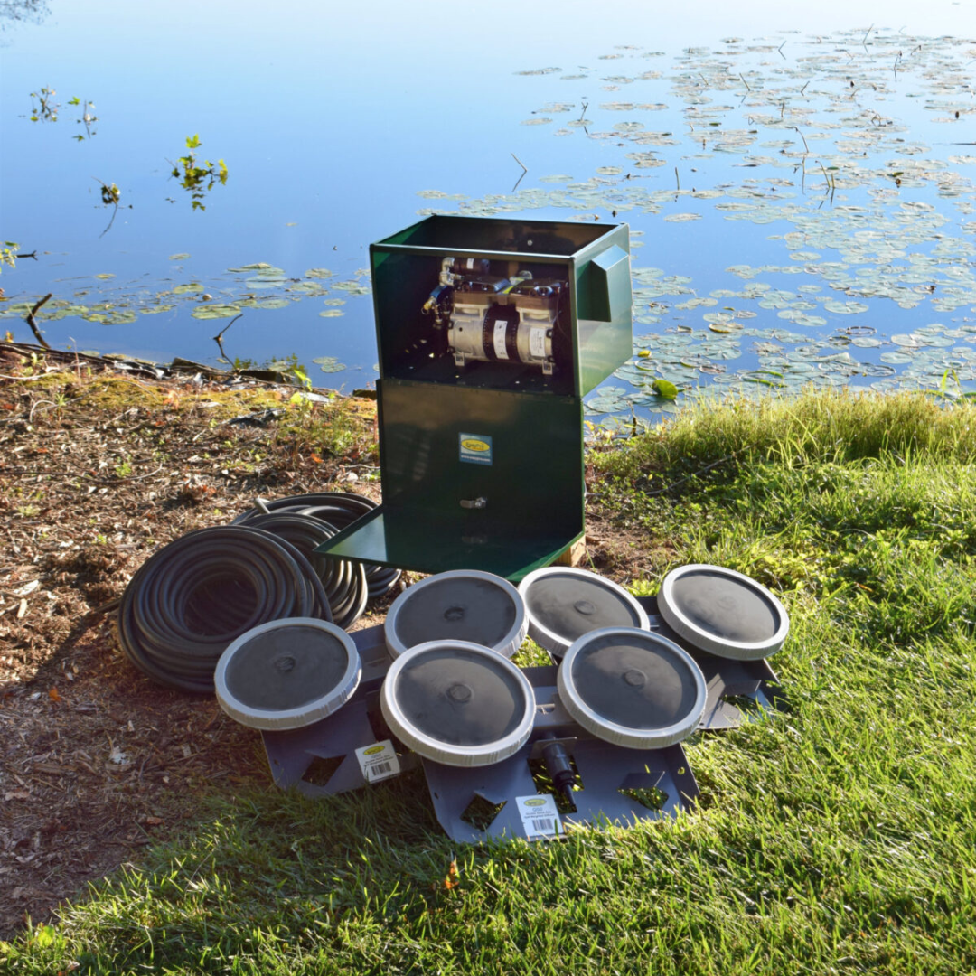 AirPro 1/2 HP Rocking Piston Pond Aerator Kit - up to 3 Acre Ponds