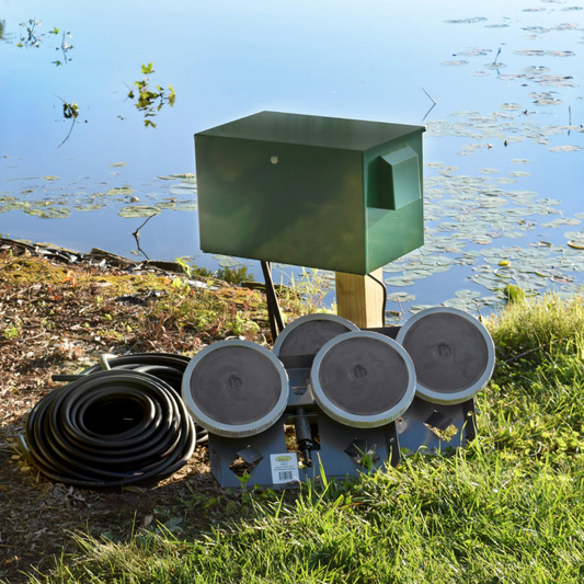 AirPro Deluxe Pond Aerator Kit - up to 2 Acre Ponds - Post Mounted
