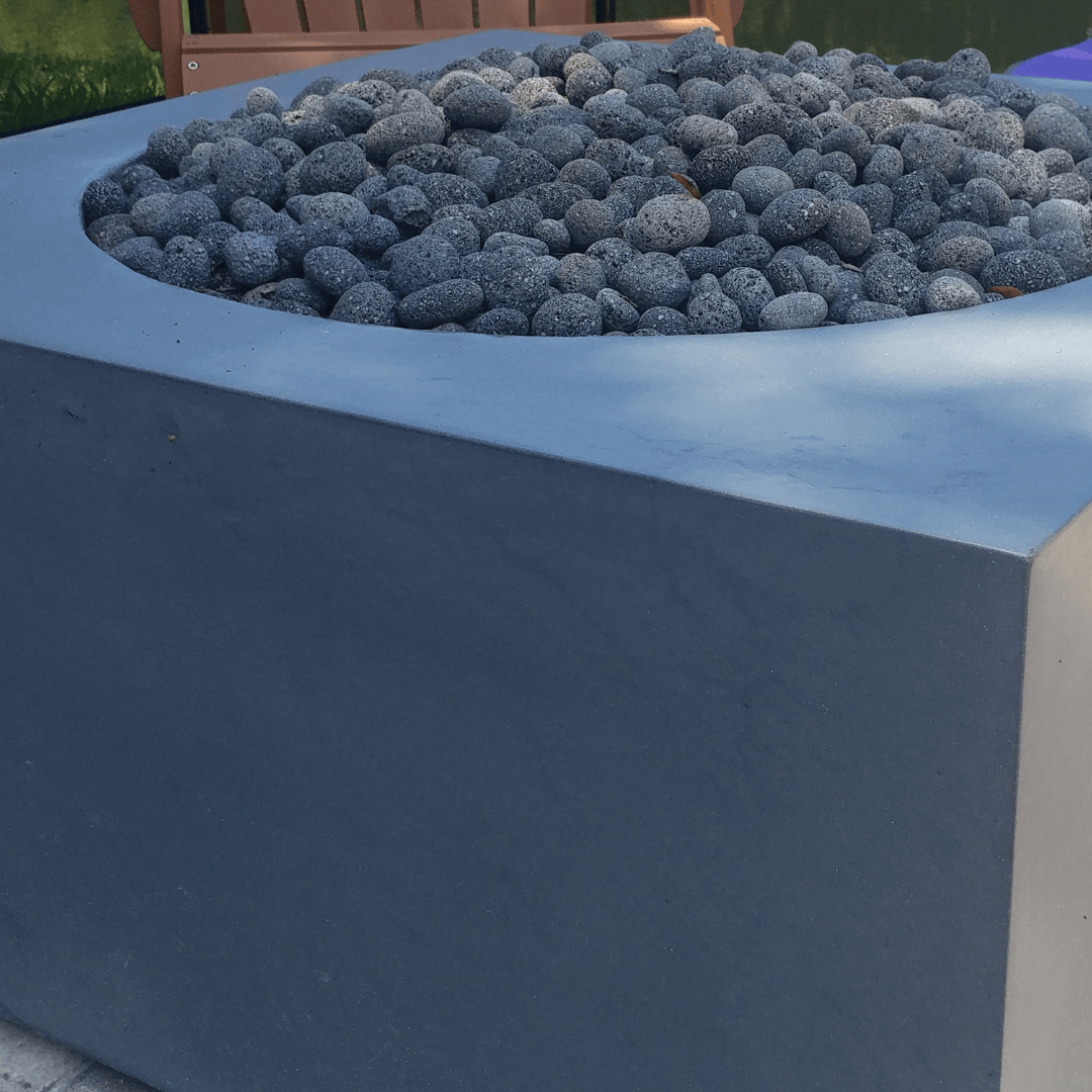 Gfrc Smooth Finish 42 inch GFRC fire pit | Fire Cube 42