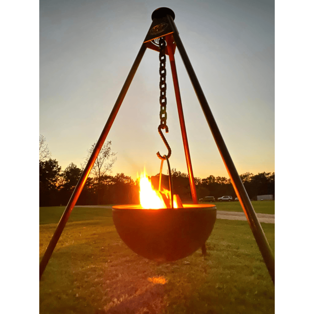 Tripod Stand Tripod Cauldron Fire Pit Durable Carbon Steel Fire