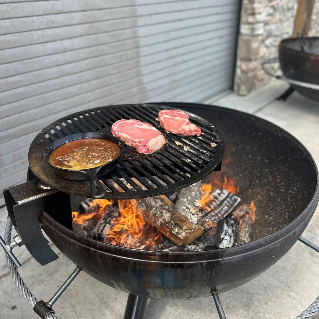 Customizable Fire Pit Cooktop - Living Water Aeration