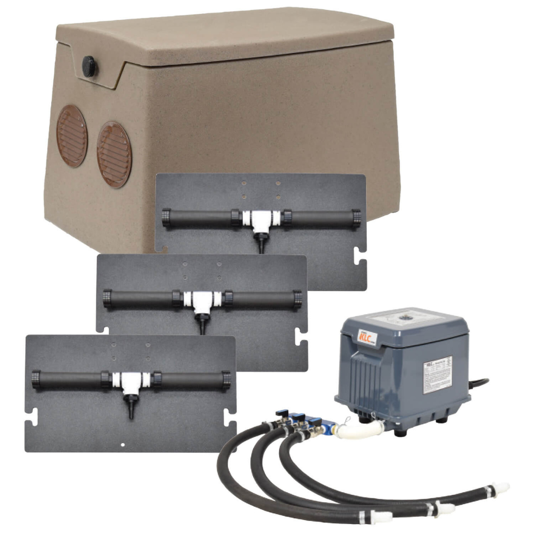 Air De-Icing System for Shallow Water – up to 45′ dock