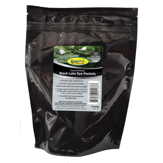 Easypro Lake Dye Packets – Dry – 4 packets - Black - Living Water Aeration