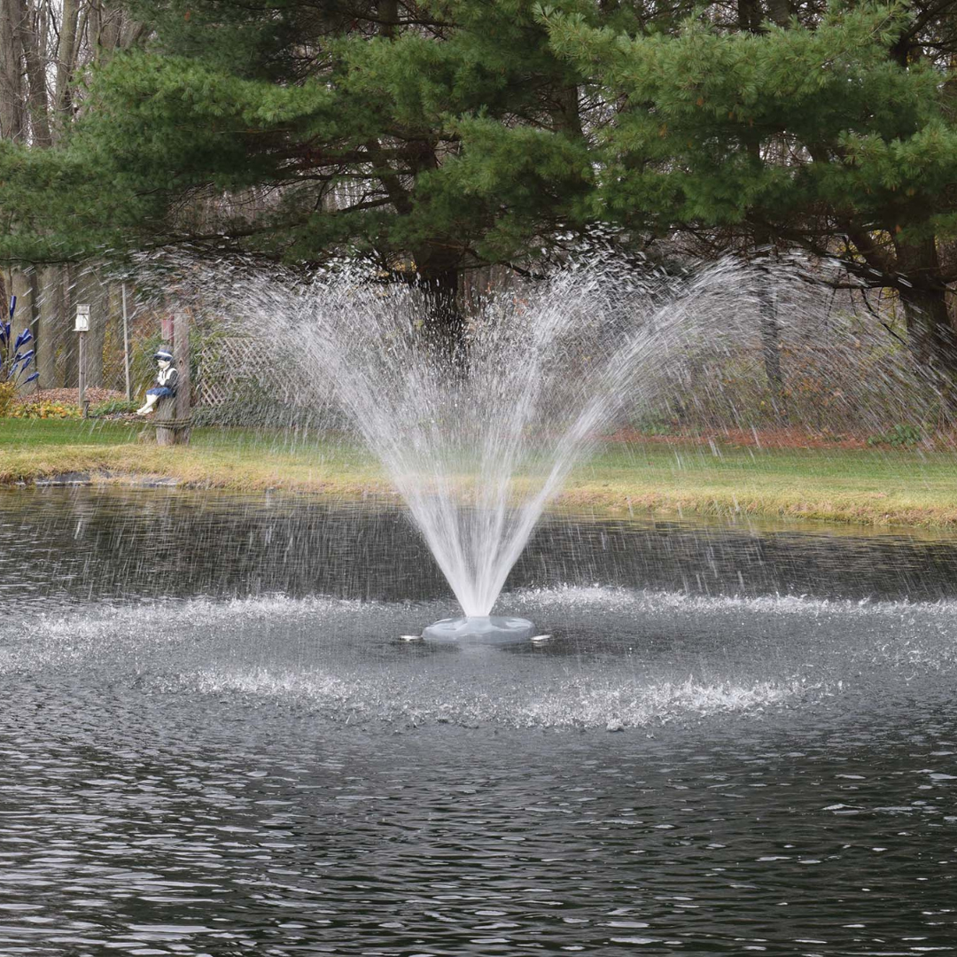 AquaFloat™ Floating Fountain Head with Wide Umbrella Nozzle - Living Water Aeration