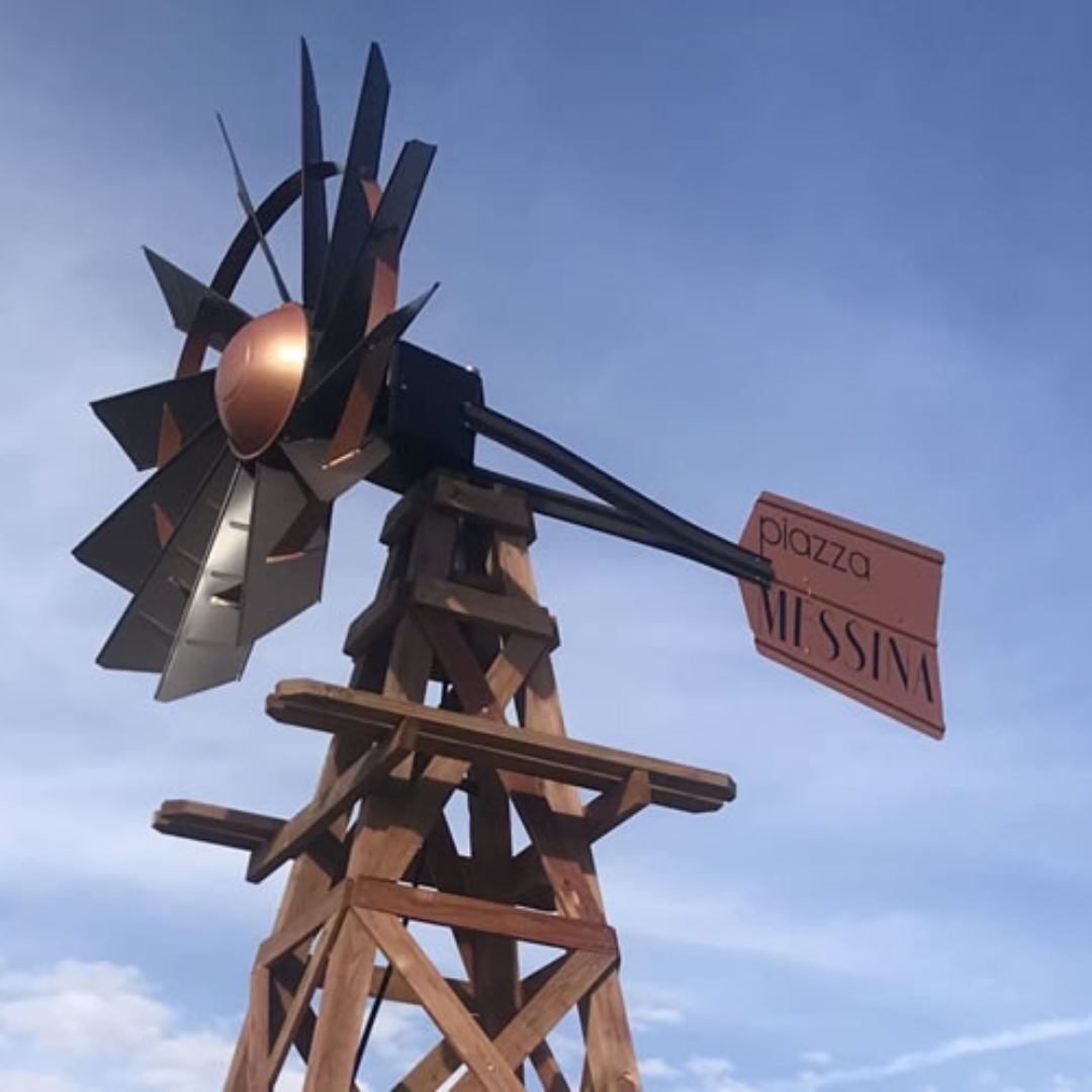 Grand Wooden Ornamental Windmill - 16' with a 73-inch windmill head, featuring advanced BalCam II technology for enhanced performance.