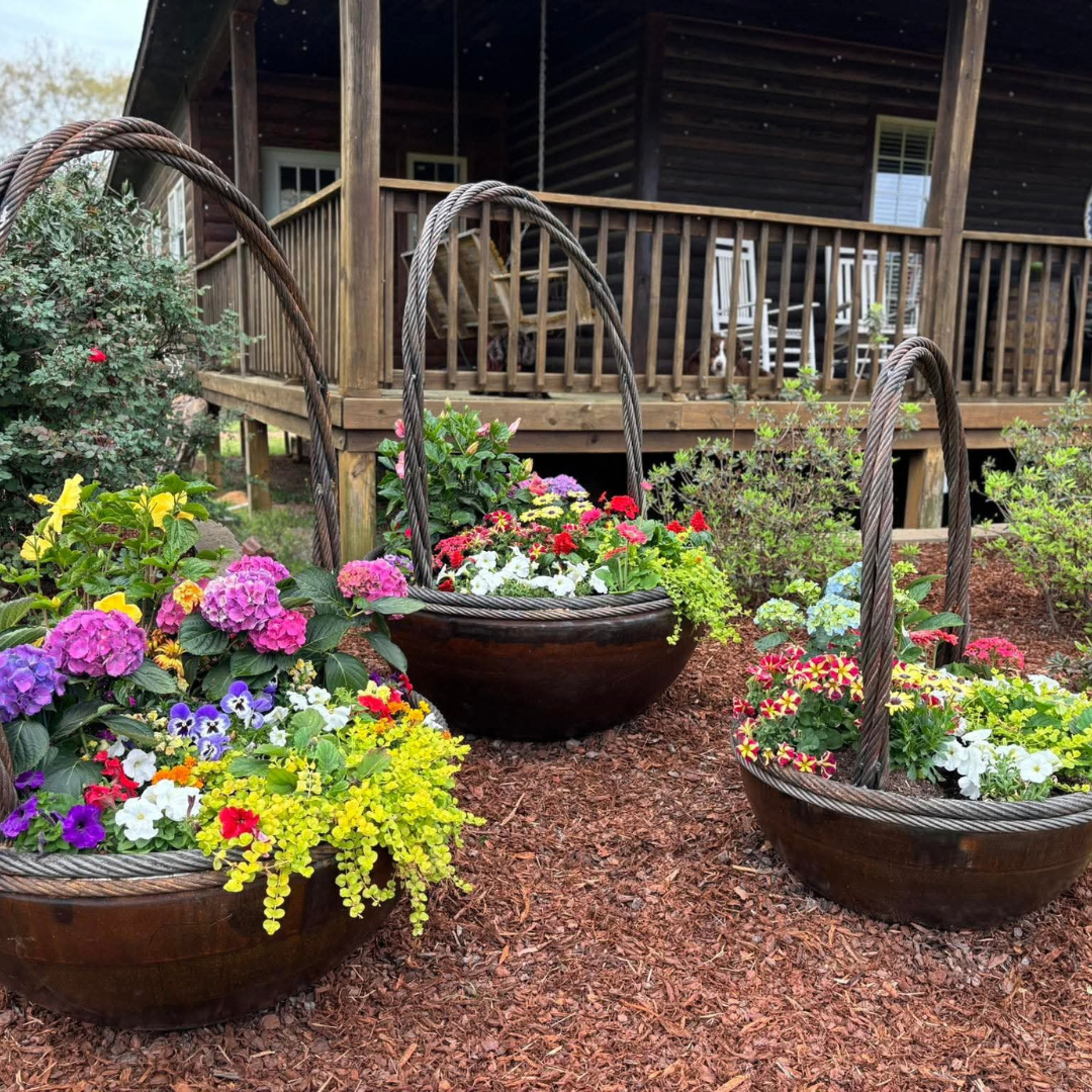 30", 37", & 41" Garden Basket Set of 3 - Carbon Steel Features