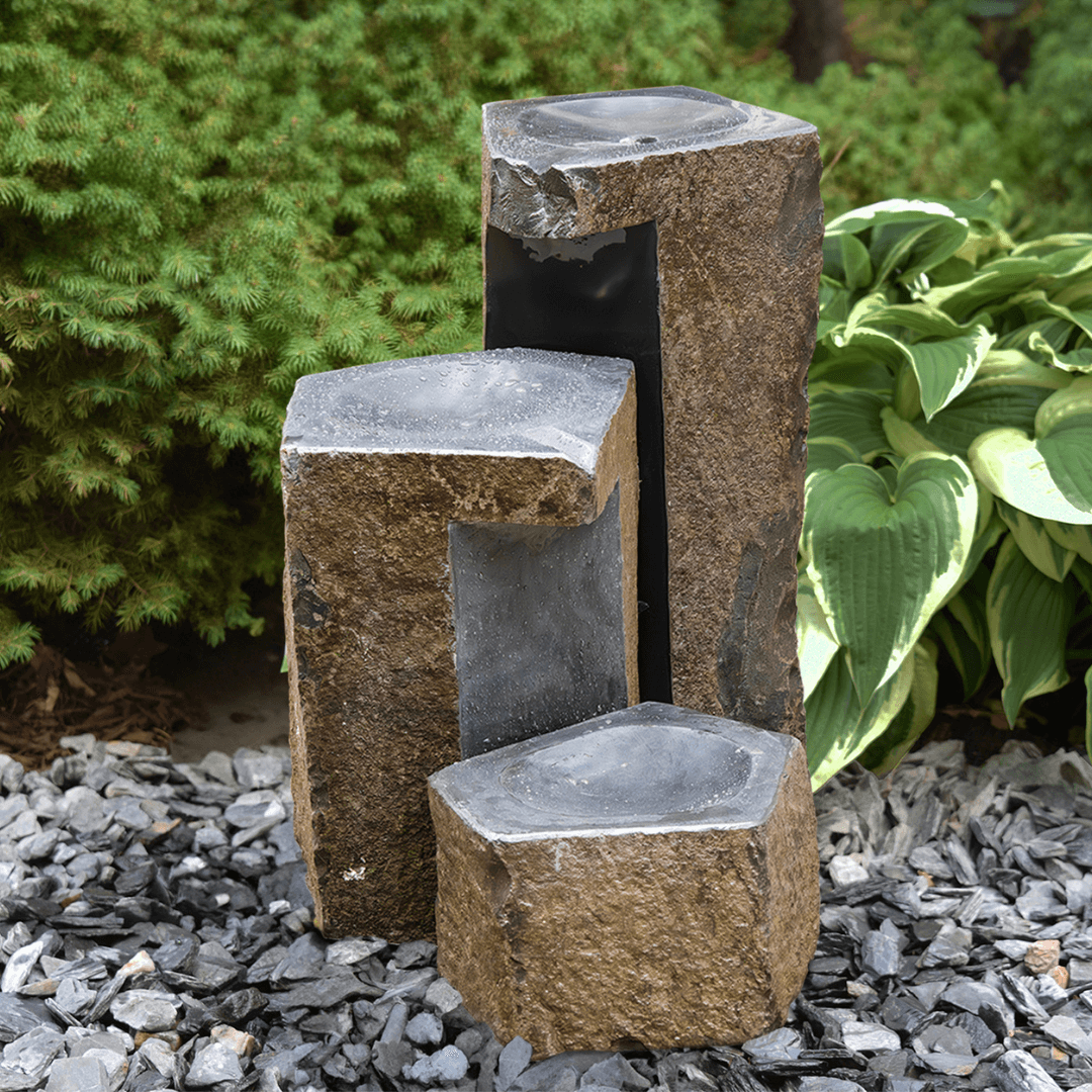 keyed spillway basalt column waterfall kit