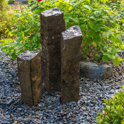Medium Natural Top Real Basalt Three Pack Complete Kit- 14", 20", 27"