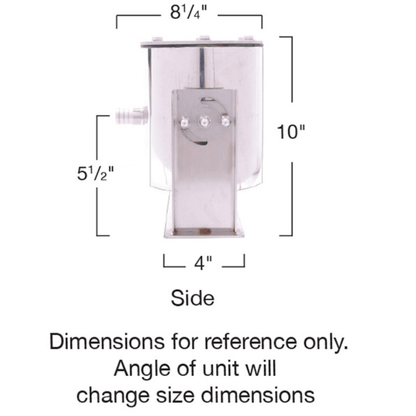 Arching stream fountain kit with multi-color LED - Living Water Aeration