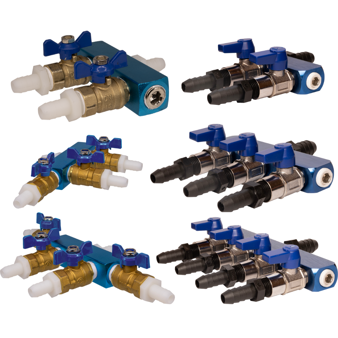 Splitters for Higher Flow Water or Air Lines - Living Water Aeration