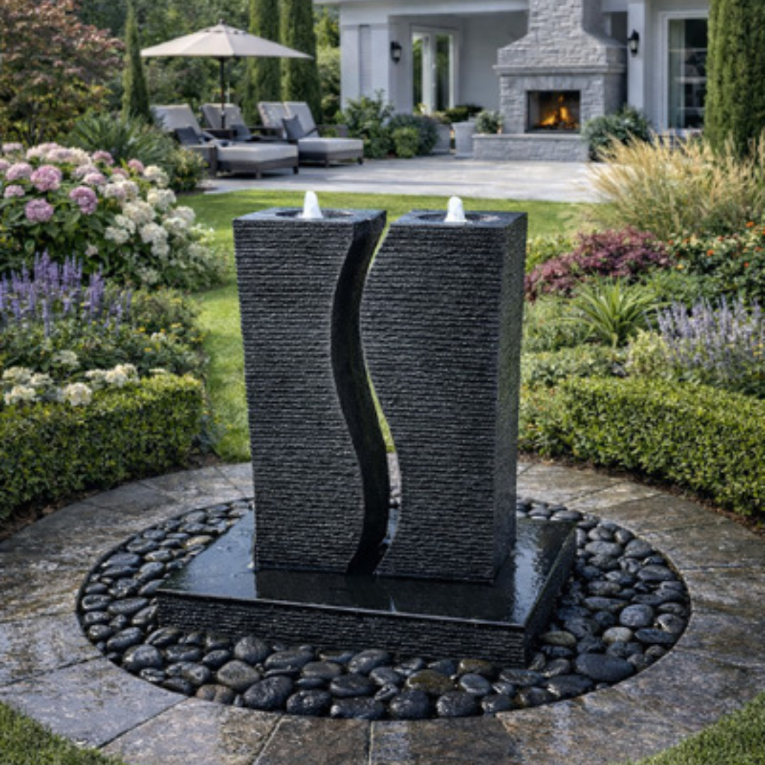 Riverbend Granite Columns Fountain Kit