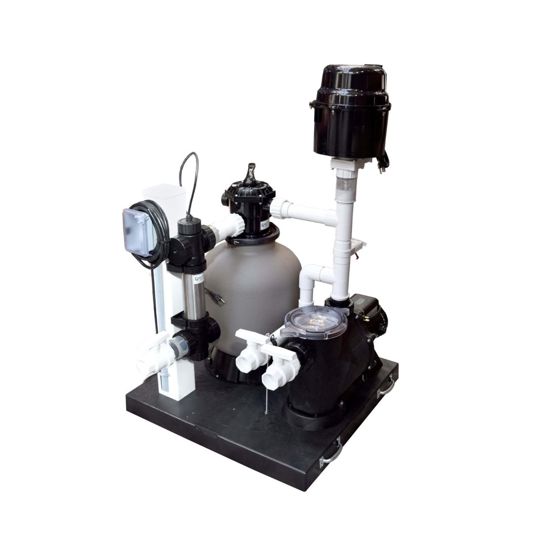 Deluxe Skid Mounted Pond Filtration Systems - Living Water Aeration