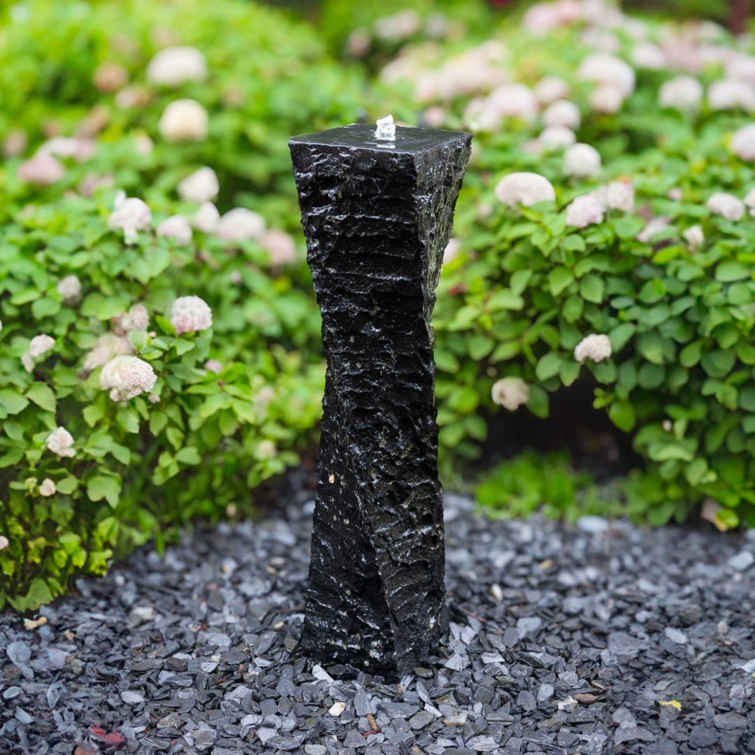 Twisted Basalt Fountain (Stone Only)