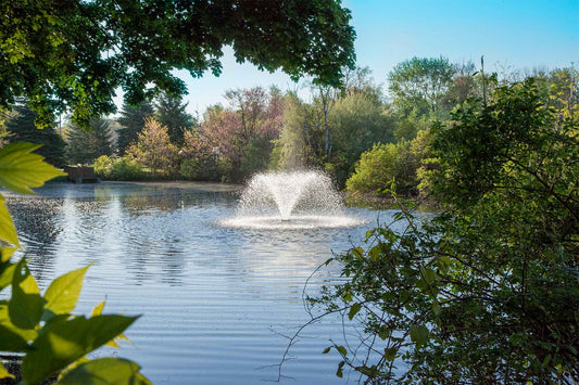 Scott Aerator Solar DA-20 Display Aerator | Solar Pond Aerator with Fountain Display | 1/2 or 3/4 HP