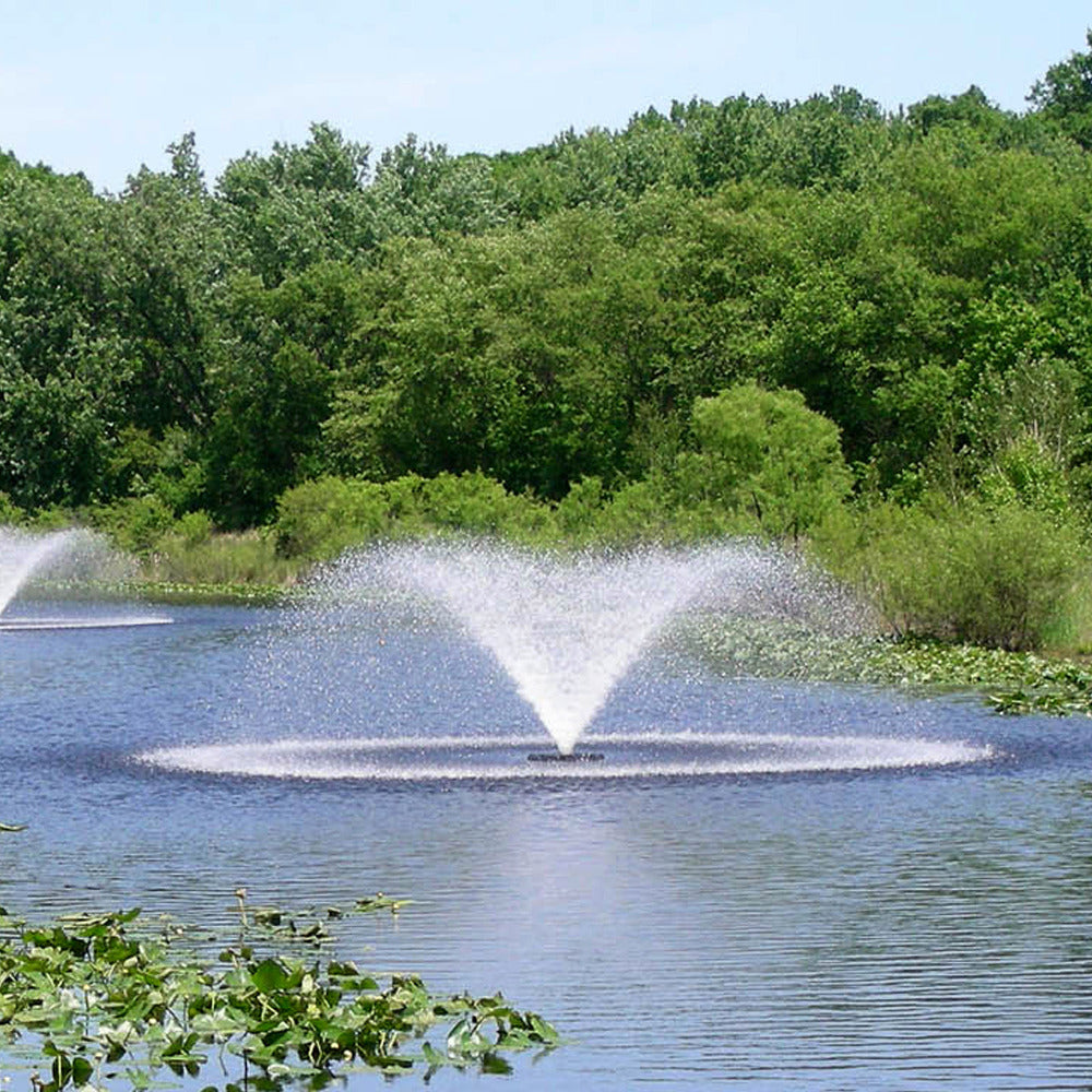 Otterbine Sunburst aerating pond fountain, fan-shaped spray – view 3