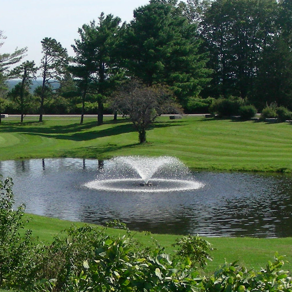 Otterbine Sunburst aerating pond fountain, fan-shaped spray – view 4