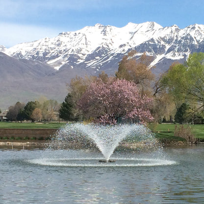 Otterbine Sunburst aerating pond fountain, fan-shaped spray – view 5