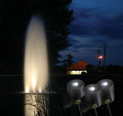 LED - 6 Light Kit (Light Kit Only) Kasco 6 LED Light Fountain Lighting Kit - Living Water Aeration