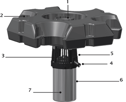 Otterbine Equinox Floating Pond Fountain - Living Water Aeration